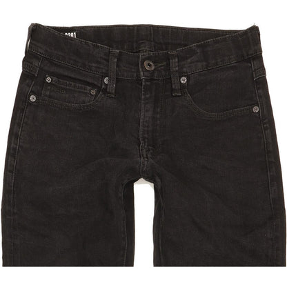 G-Star 3301 Kids Black Skinny Slim Stretch Jeans W26 L30