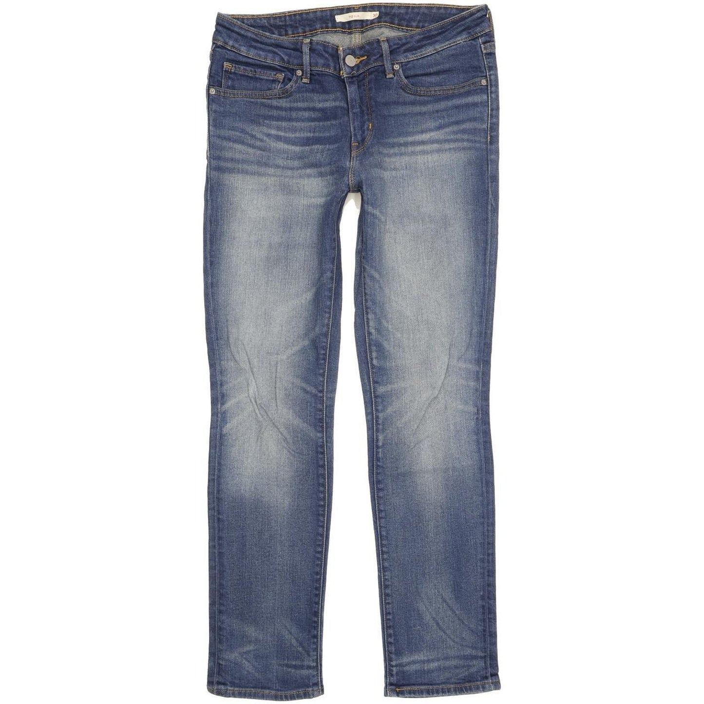 Levi's 712 Women Blue Straight Slim Stretch Jeans W30 L30