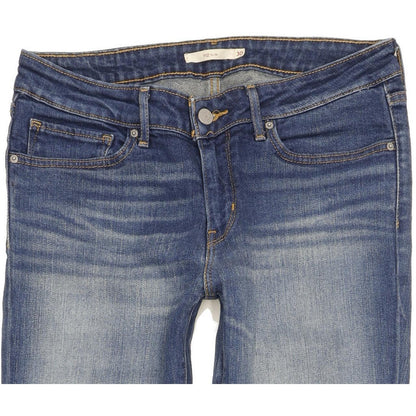 Levi's 712 Women Blue Straight Slim Stretch Jeans W30 L30