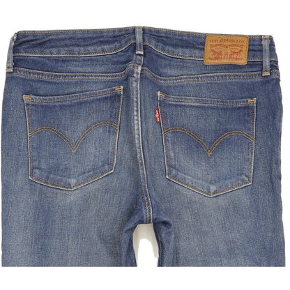 Levi's 712 Women Blue Straight Slim Stretch Jeans W30 L30