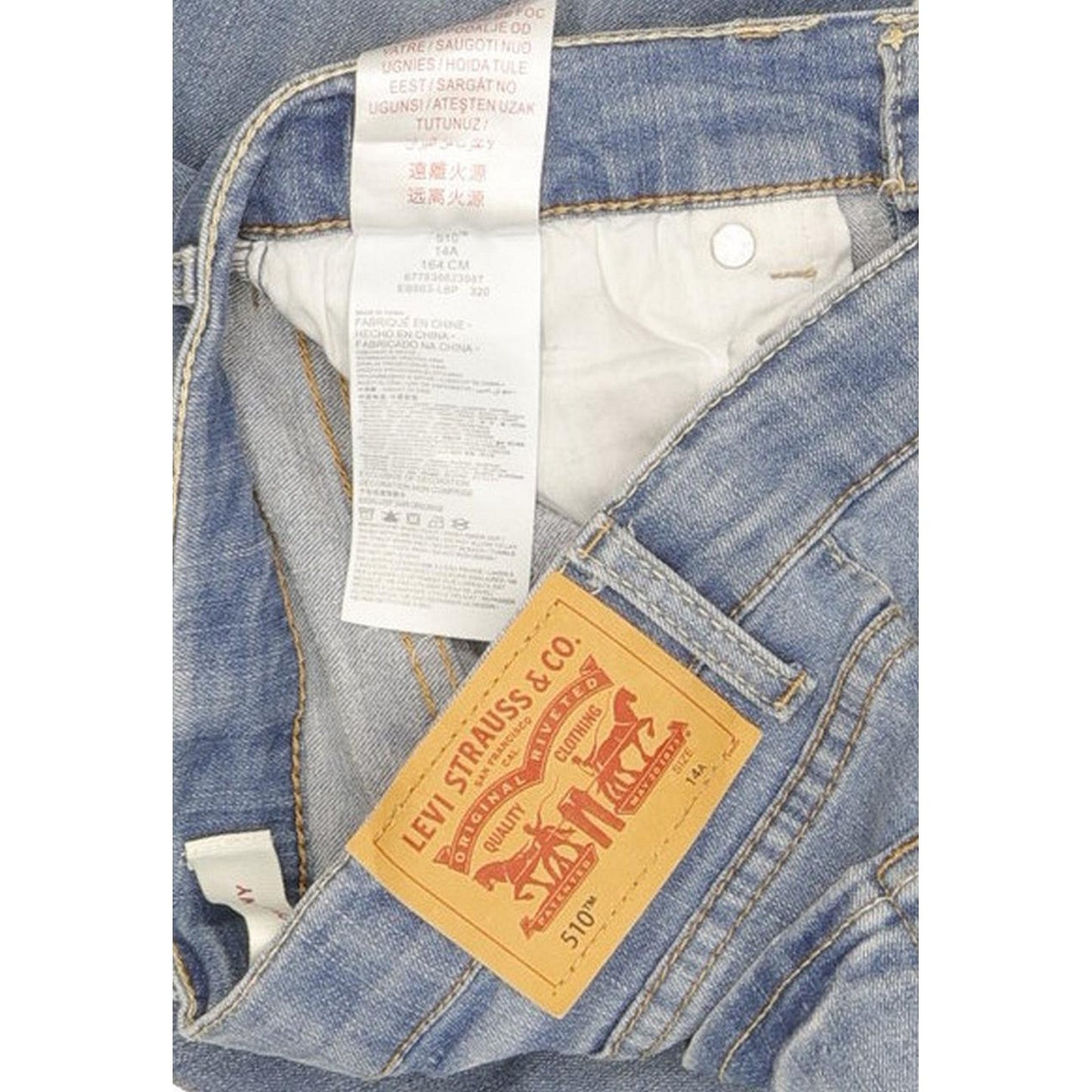 Levi's 510 Kids Blue Skinny Slim Stretch Jeans W26 L29