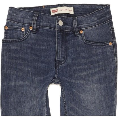 Levi's 512 Kids Blue Tapered Slim Stretch Jeans W24 L29