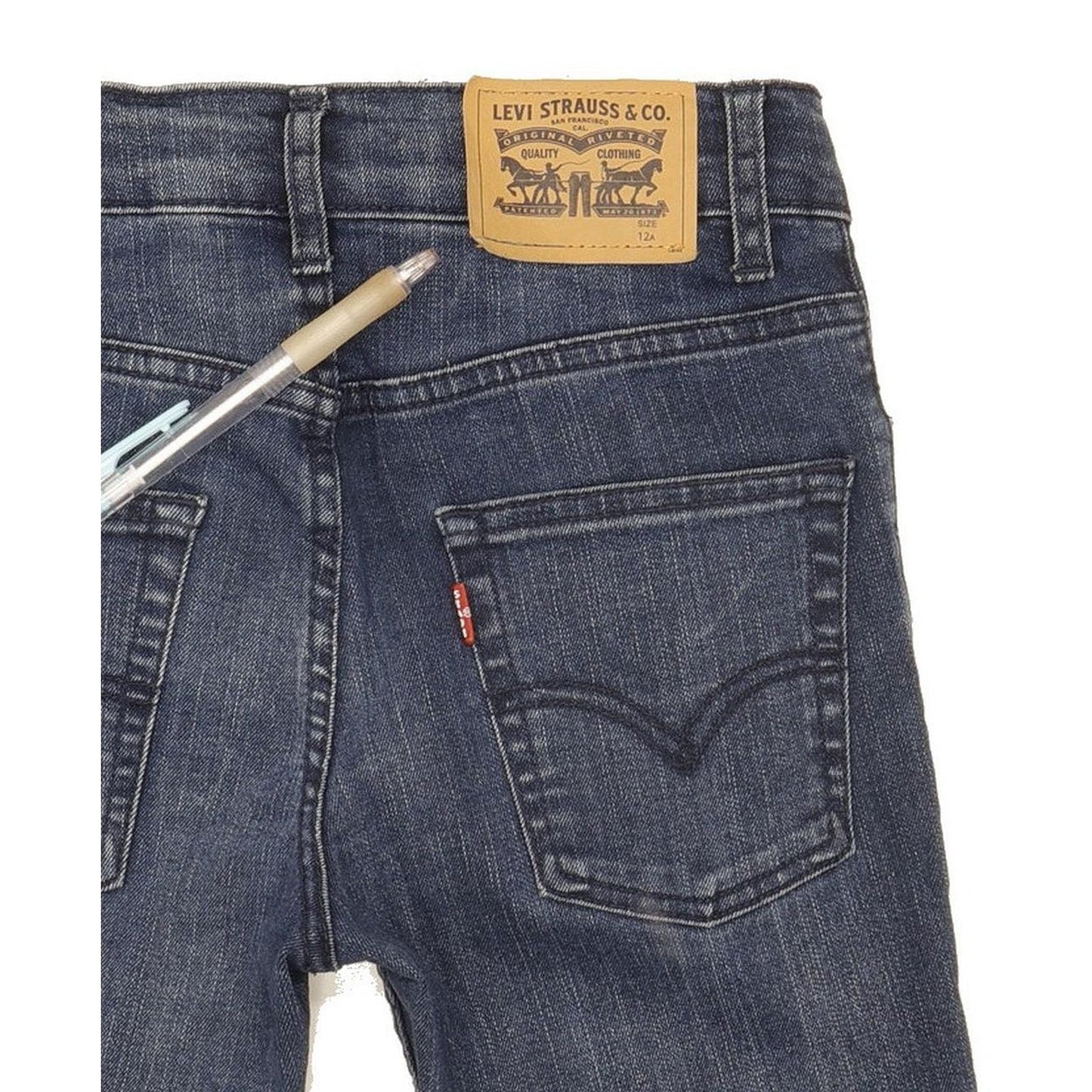 Levi's 512 Kids Blue Tapered Slim Stretch Jeans W24 L29