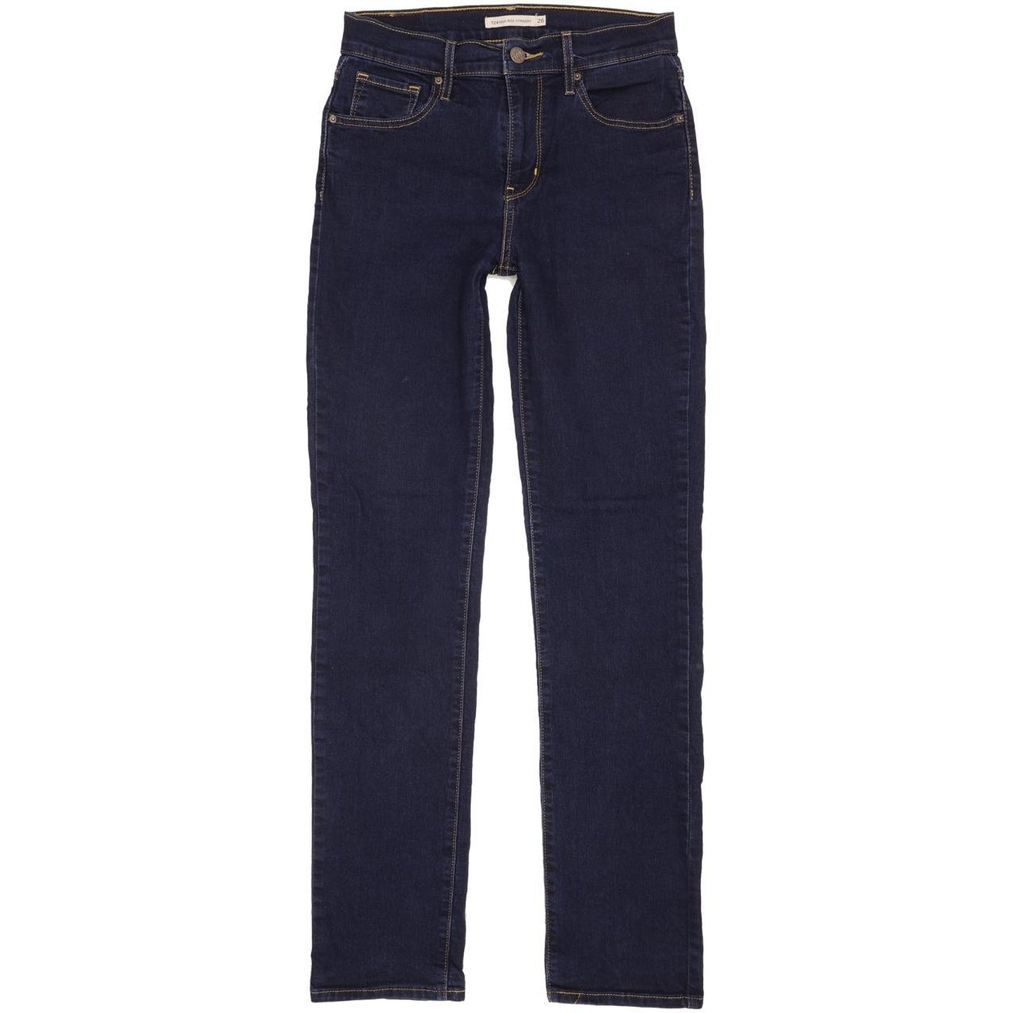 Levi's 724 Women Blue Straight Slim Stretch Jeans W26 L31