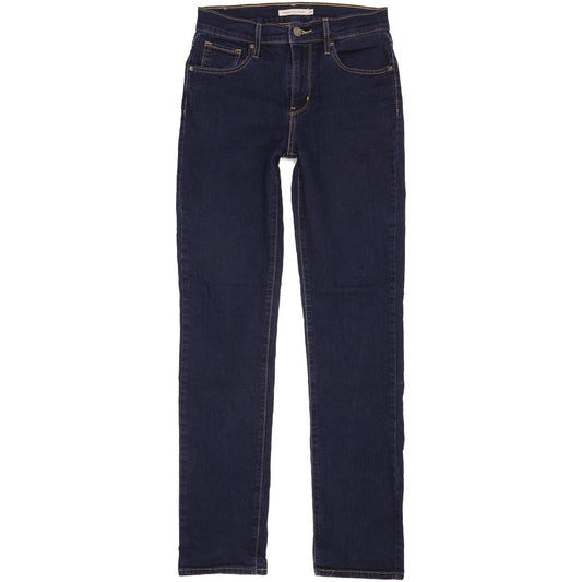 Levi's 724 Women Blue Straight Slim Stretch Jeans W26 L31