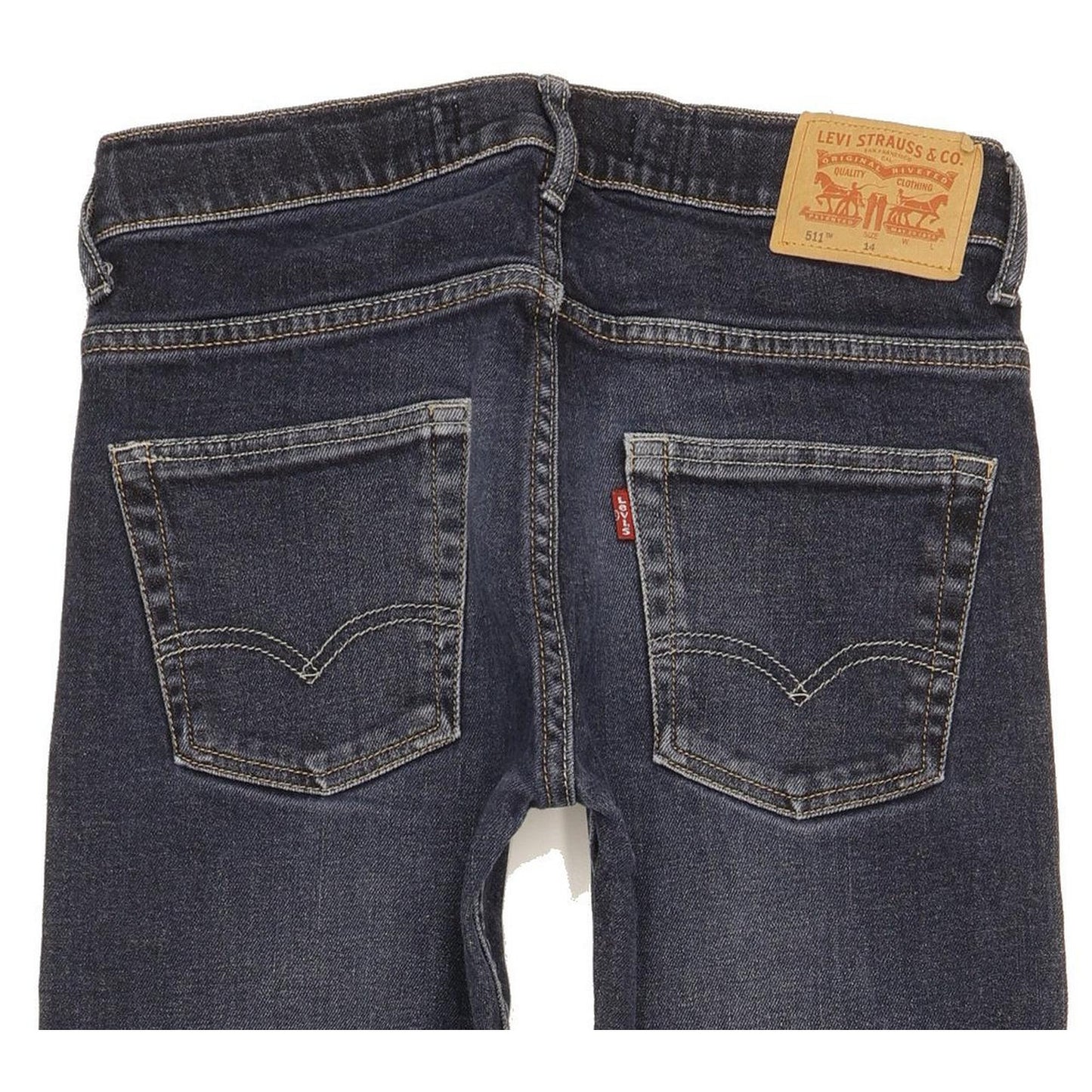 Levi's 511 Kids Blue Straight Slim Stretch Jeans W26 L28