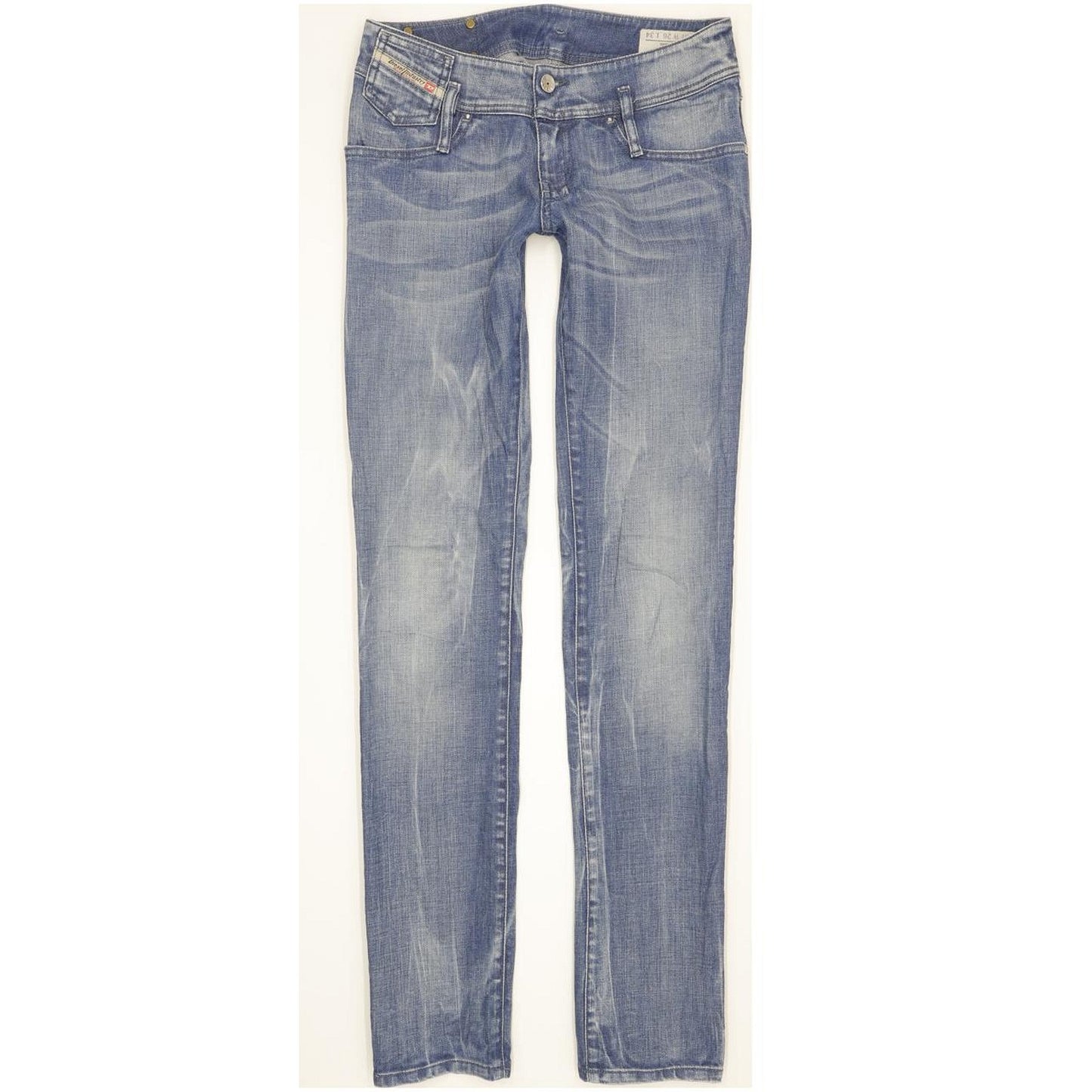 Diesel Matic 008N4 Women Blue Straight Slim Stretch Jeans W26 L34