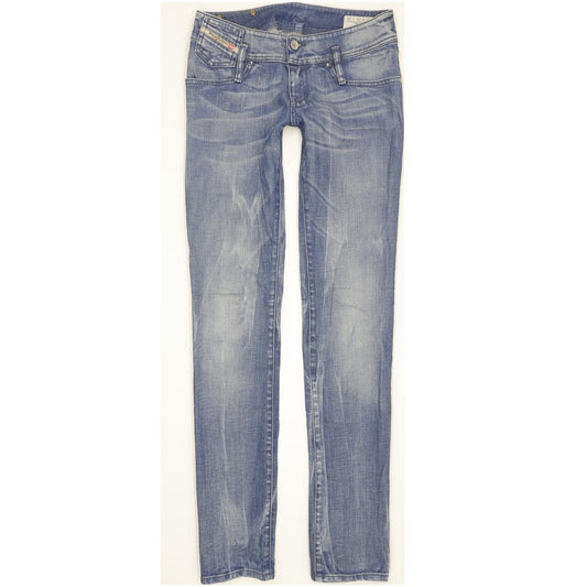 Diesel Matic 008N4 Women Blue Straight Slim Stretch Jeans W26 L34