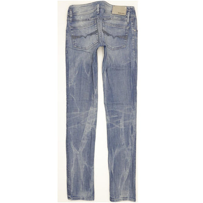 Diesel Matic 008N4 Women Blue Straight Slim Stretch Jeans W26 L34