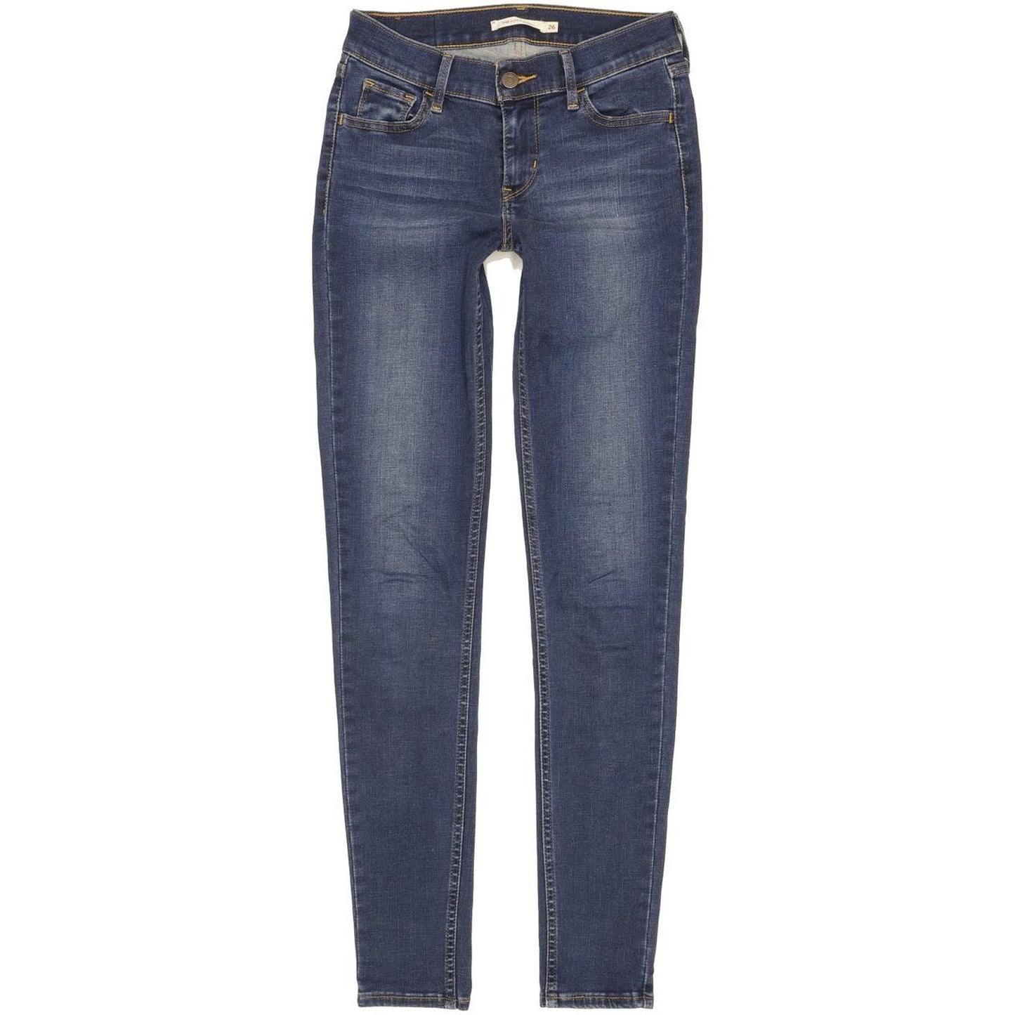 Levi's 710 Super Women Blue Skinny Slim Stretch Jeans W26 L30