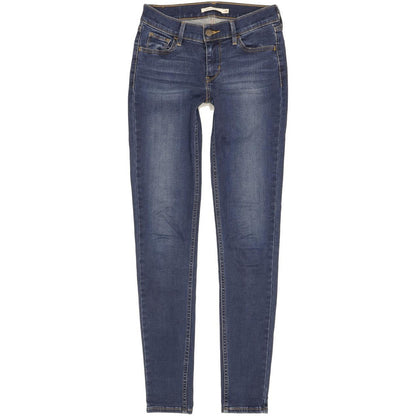 Levi's 710 Super Women Blue Skinny Slim Stretch Jeans W26 L30