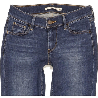 Levi's 710 Super Women Blue Skinny Slim Stretch Jeans W26 L30
