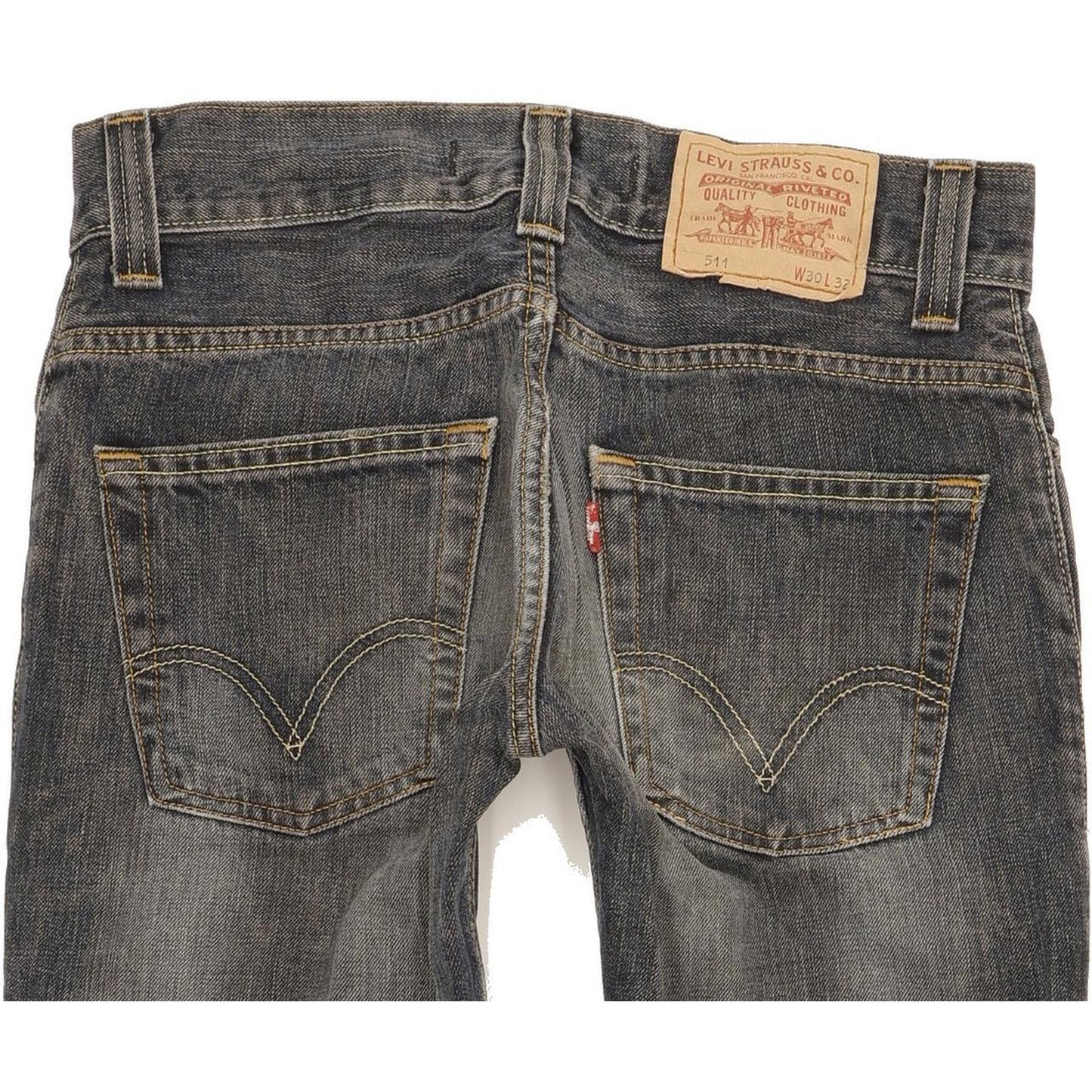 Levi's 511 Men Navy Straight Slim Jeans W30 L31