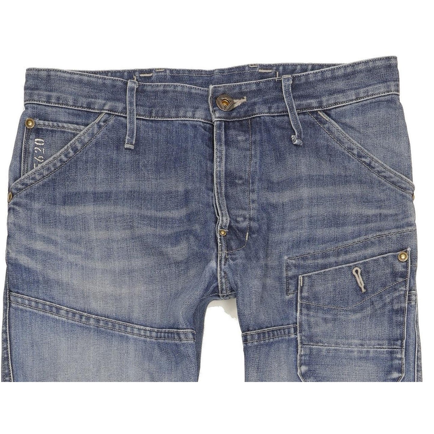 G-Star Skiff 5620 3D Men Blue Tapered Slim Stretch Jeans W30 L31