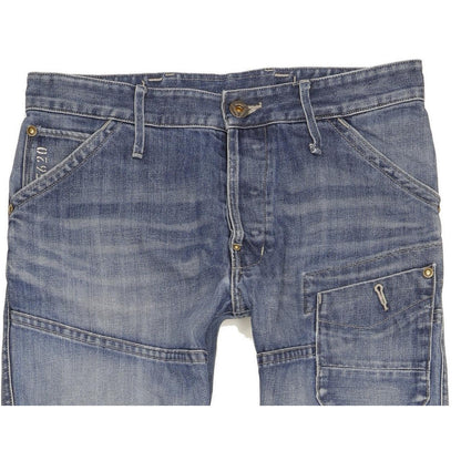 G-Star Skiff 5620 3D Men Blue Tapered Slim Stretch Jeans W30 L31