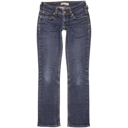 Levi's 470 Women Blue Straight Slim Stretch Jeans W28 L31