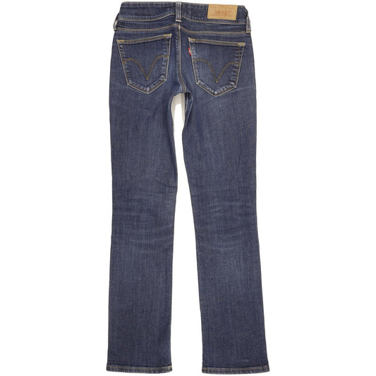 Levi's 470 Women Blue Straight Slim Stretch Jeans W28 L31