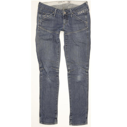 G-Star Elwood Narrow Women Blue Skinny Slim Stretch Jeans W27 L31