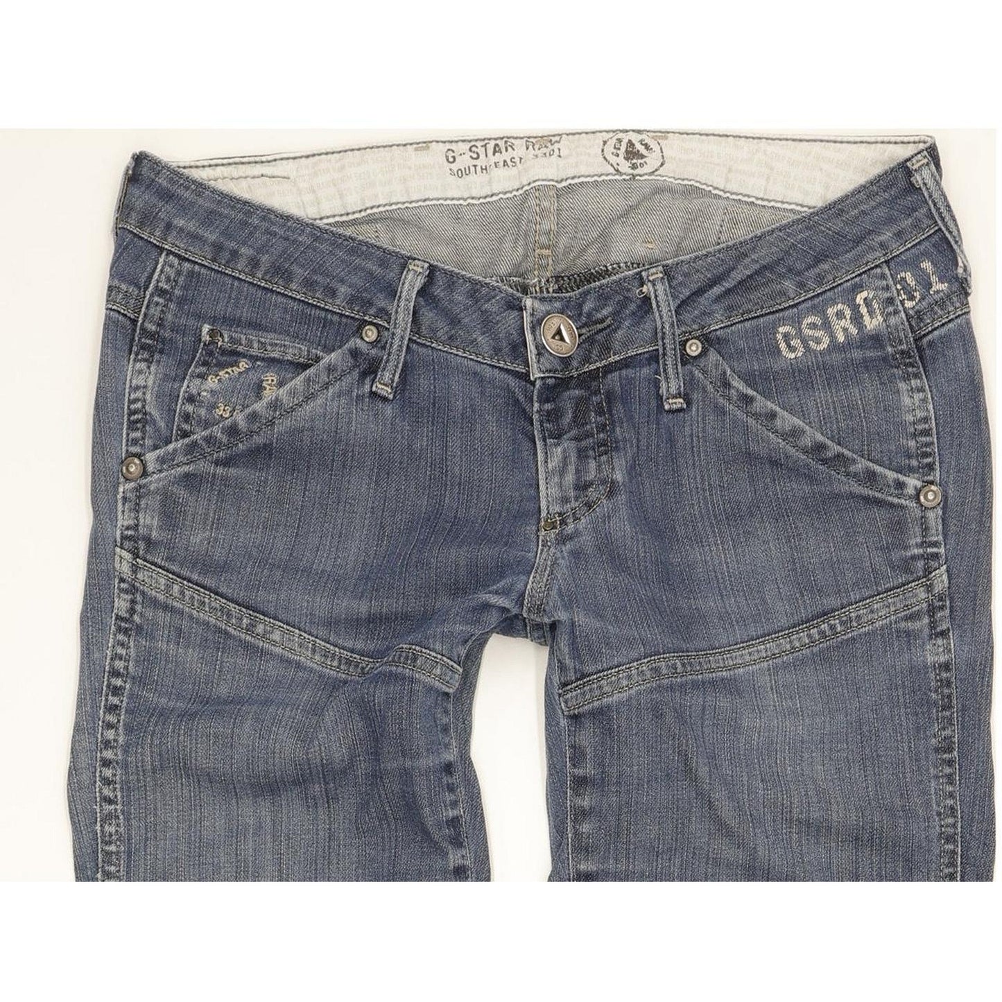 G-Star Elwood Narrow Women Blue Skinny Slim Stretch Jeans W27 L31