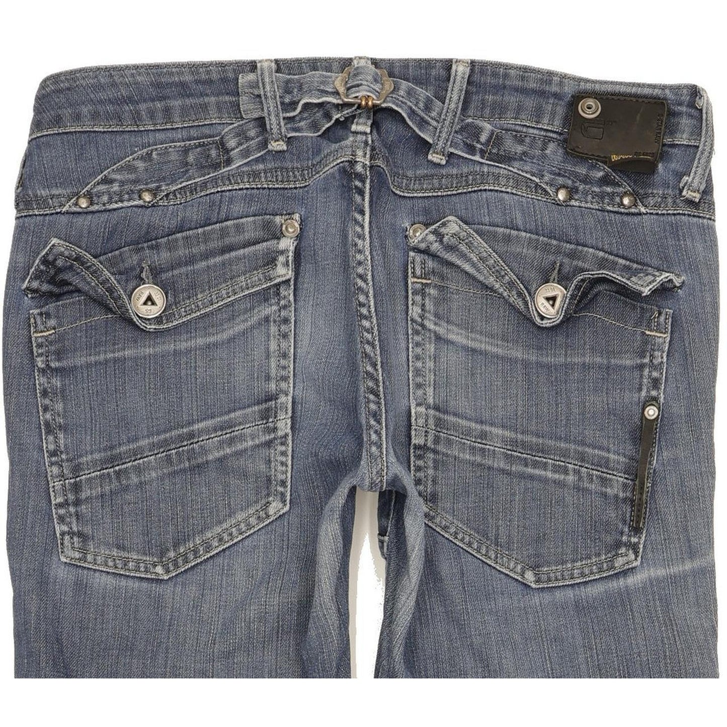 G-Star Elwood Narrow Women Blue Skinny Slim Stretch Jeans W27 L31