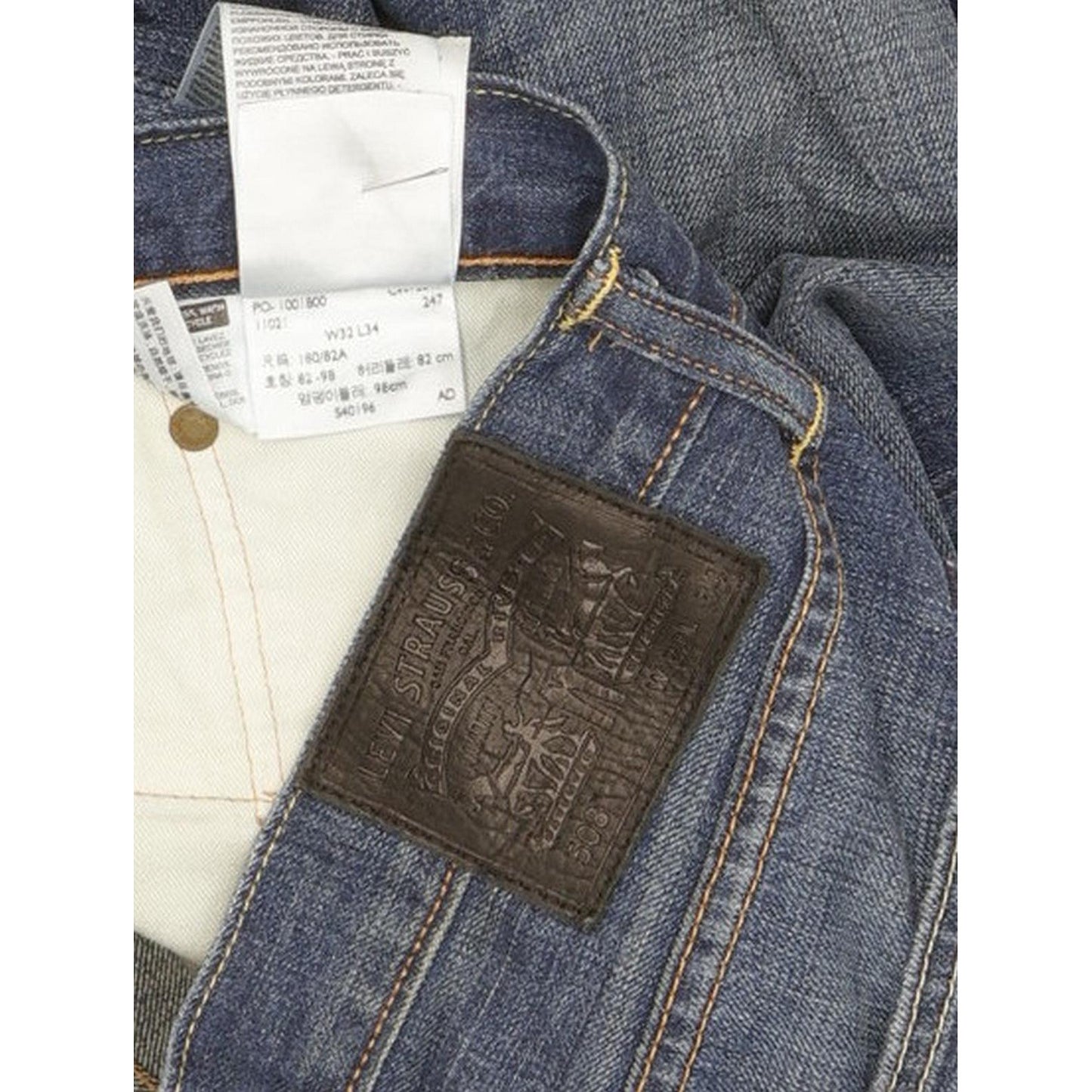 Levi's 508 Men Blue Straight Regular Jeans W33 L33