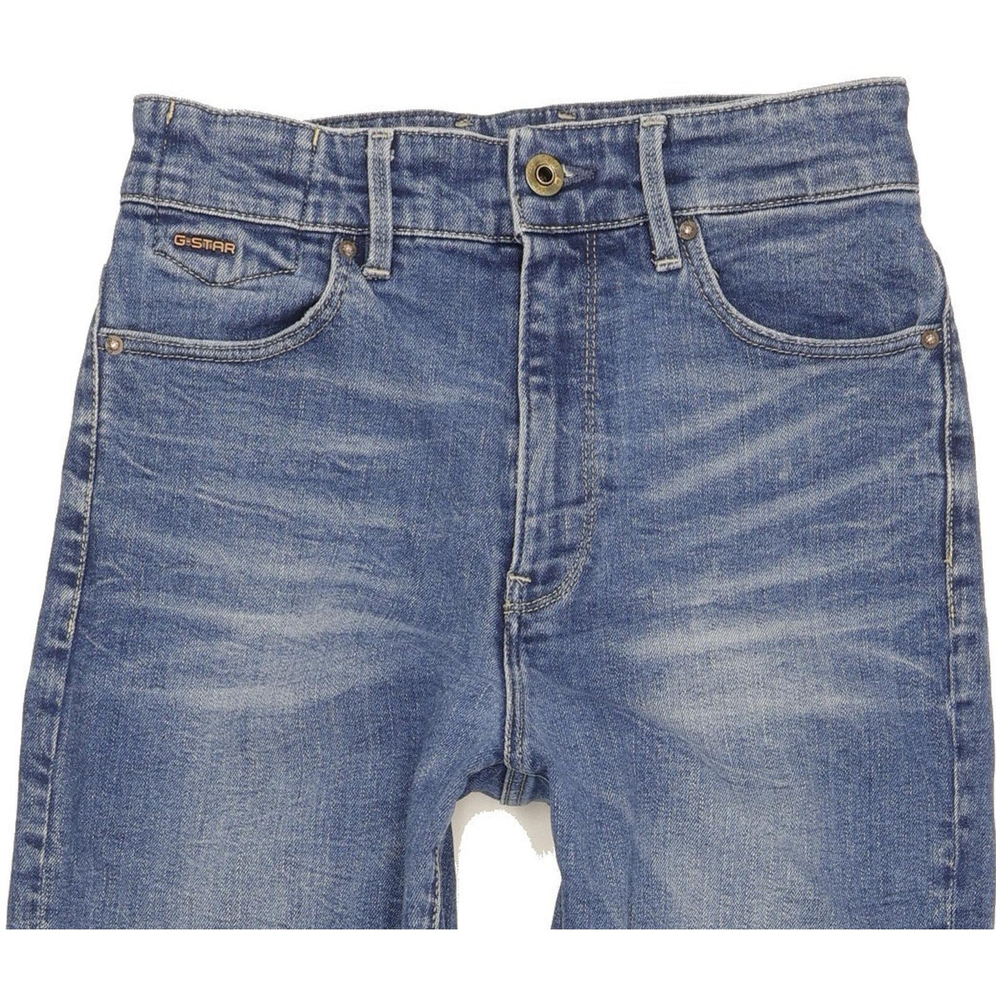 G-Star Janeh Ultra Blue Skinny Slim Mom Stretch Jeans High Waisted W26 L30