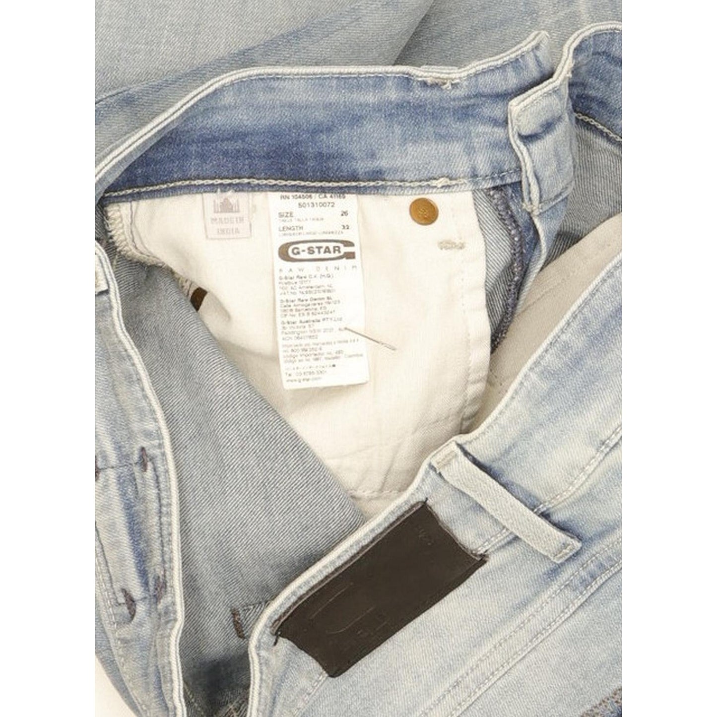 G-Star 3301 Women Blue Tapered Slim Stretch Jeans W26 L27