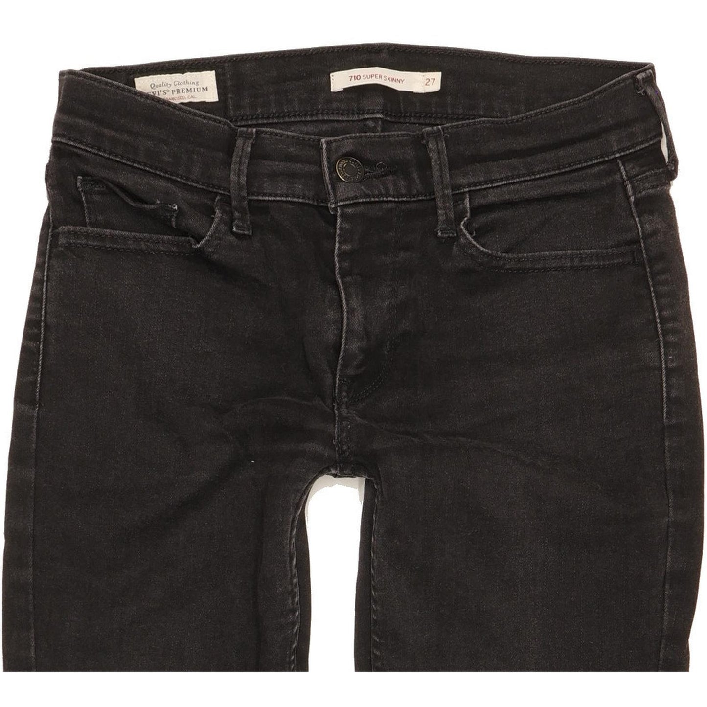 G-Star 710 Super Women Black Skinny Slim Stretch Jeans W27 L27