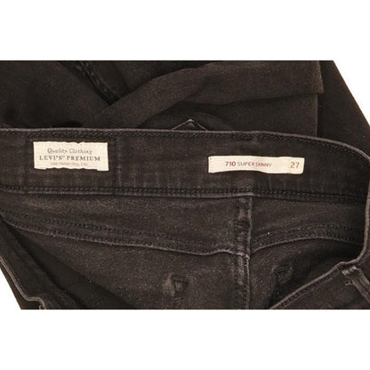 G-Star 710 Super Women Black Skinny Slim Stretch Jeans W27 L27