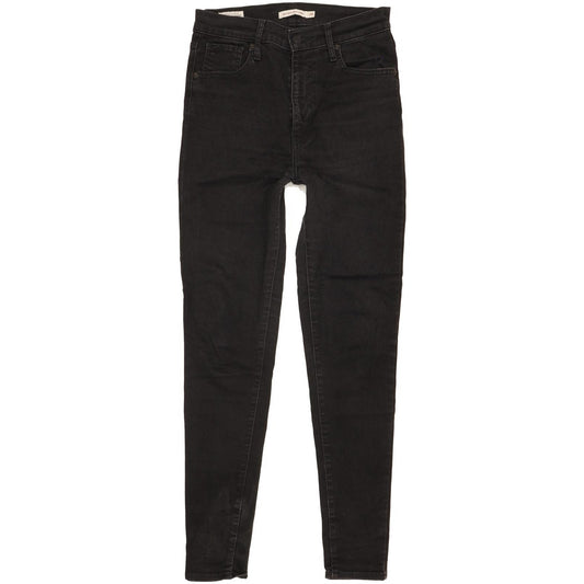 Levi's Mile Black Skinny Slim Stretch Jeans High Waisted W29 L30