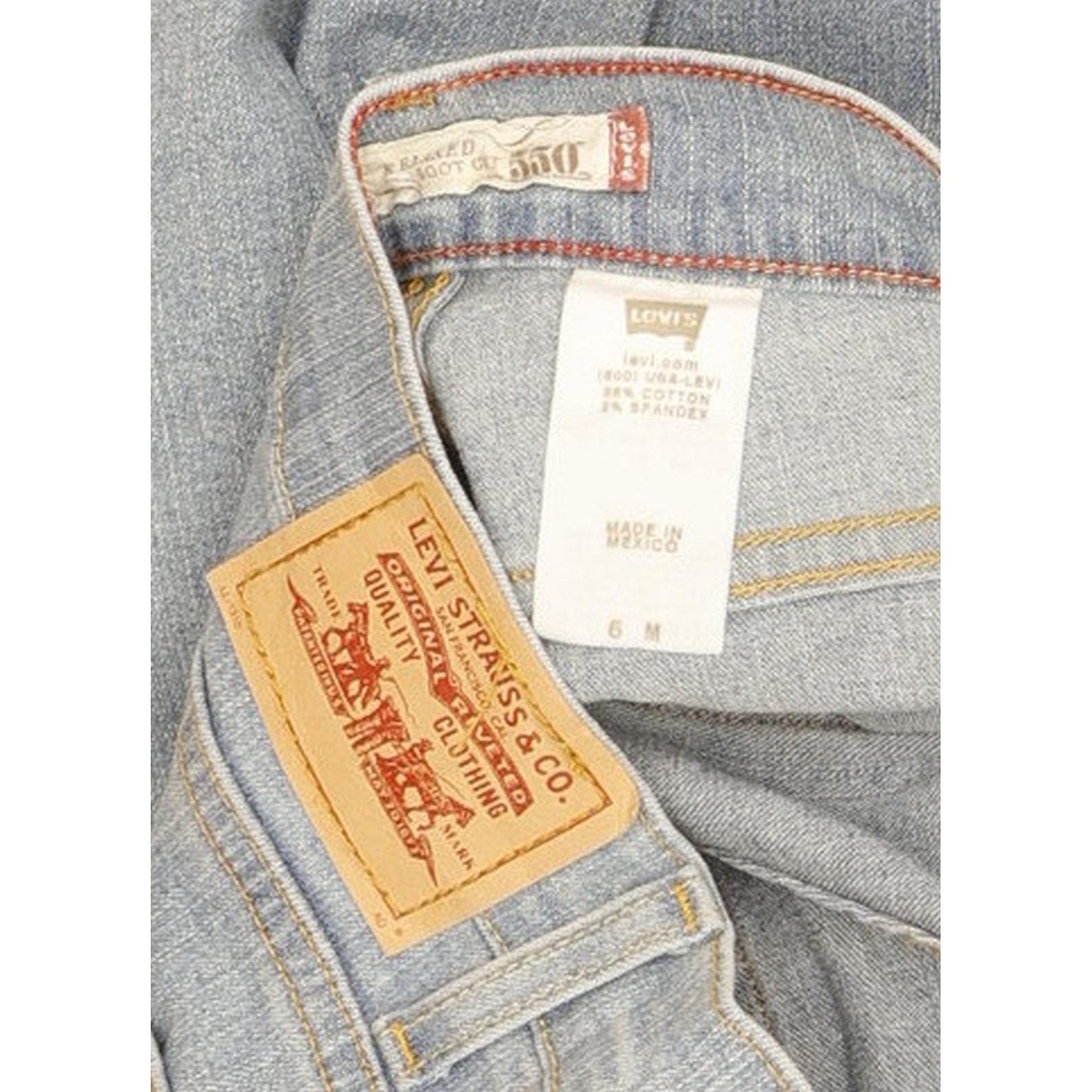 Levi's 550 Women Blue Bootcut Relaxed Stretch Jeans W30 L32