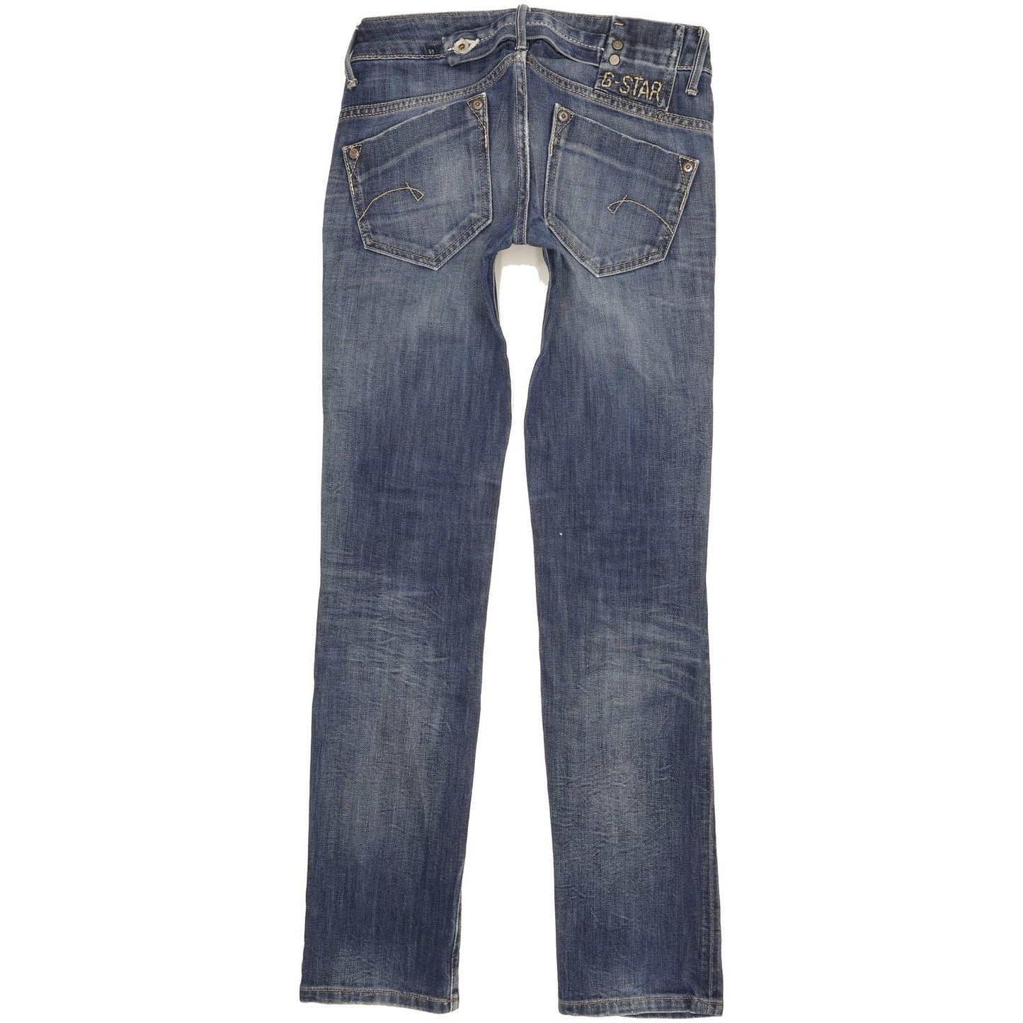 G-Star Midge Women Blue Straight Slim Stretch Jeans W25 L31