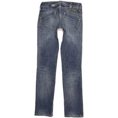 G-Star Midge Women Blue Straight Slim Stretch Jeans W25 L31