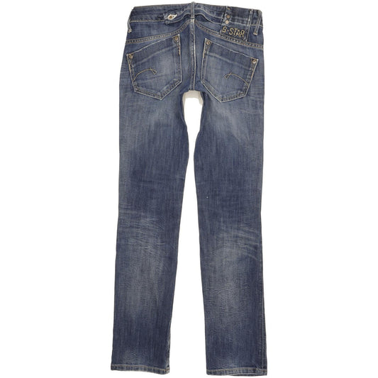 G-Star Midge Women Blue Straight Slim Stretch Jeans W25 L31