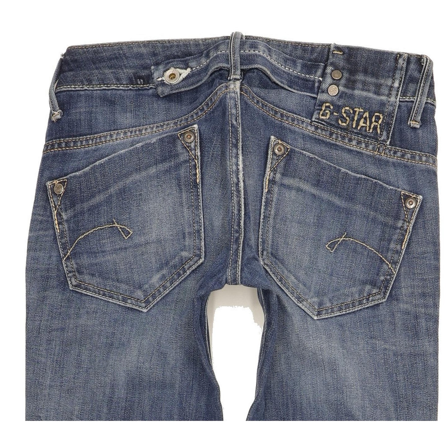 G-Star Midge Women Blue Straight Slim Stretch Jeans W25 L31