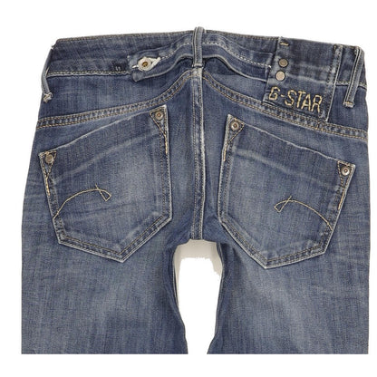 G-Star Midge Women Blue Straight Slim Stretch Jeans W25 L31