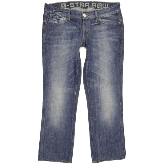 G-Star Corvet Women Blue Straight Slim Jeans W32 L28