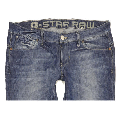 G-Star Corvet Women Blue Straight Slim Jeans W32 L28