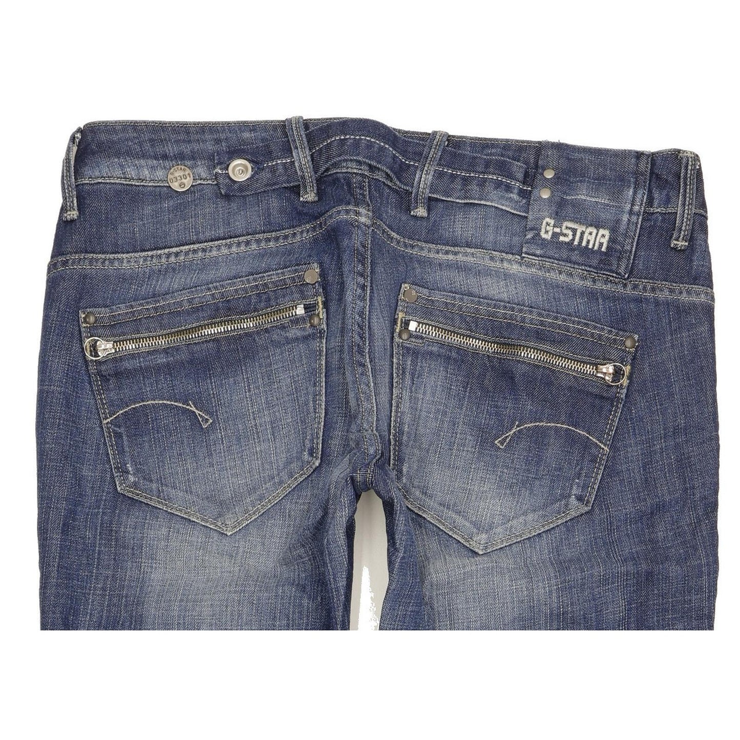 G-Star Corvet Women Blue Straight Slim Jeans W32 L28