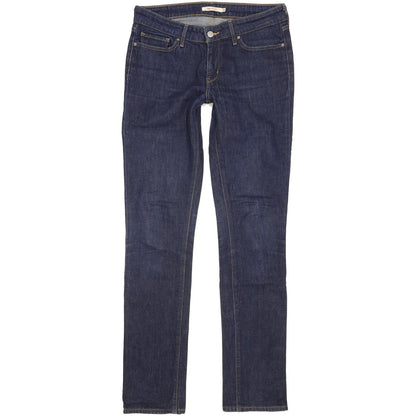 Levi's 714 Women Blue Straight Slim Stretch Jeans W28 L33