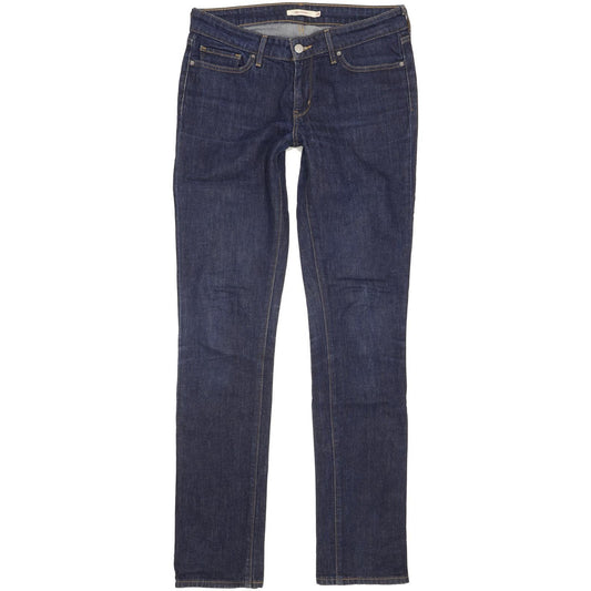 Levi's 714 Women Blue Straight Slim Stretch Jeans W28 L33