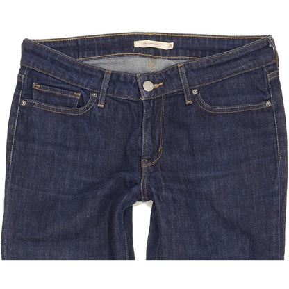 Levi's 714 Women Blue Straight Slim Stretch Jeans W28 L33