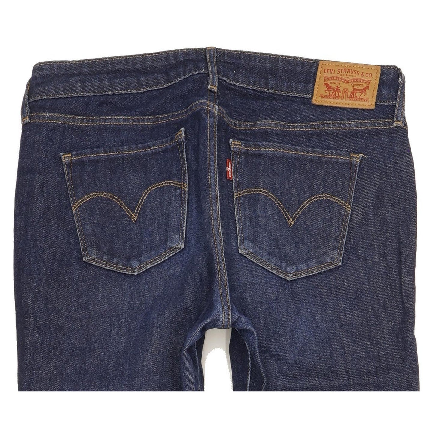 Levi's 714 Women Blue Straight Slim Stretch Jeans W28 L33