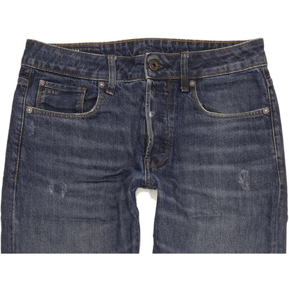 G-Star 3301-B Men Blue Straight Regular Jeans W30 L30