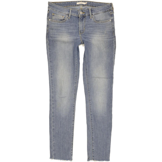 Levi's 711 Women Blue Skinny Slim Stretch Jeans W28 L30