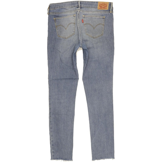 Levi's 711 Women Blue Skinny Slim Stretch Jeans W28 L30