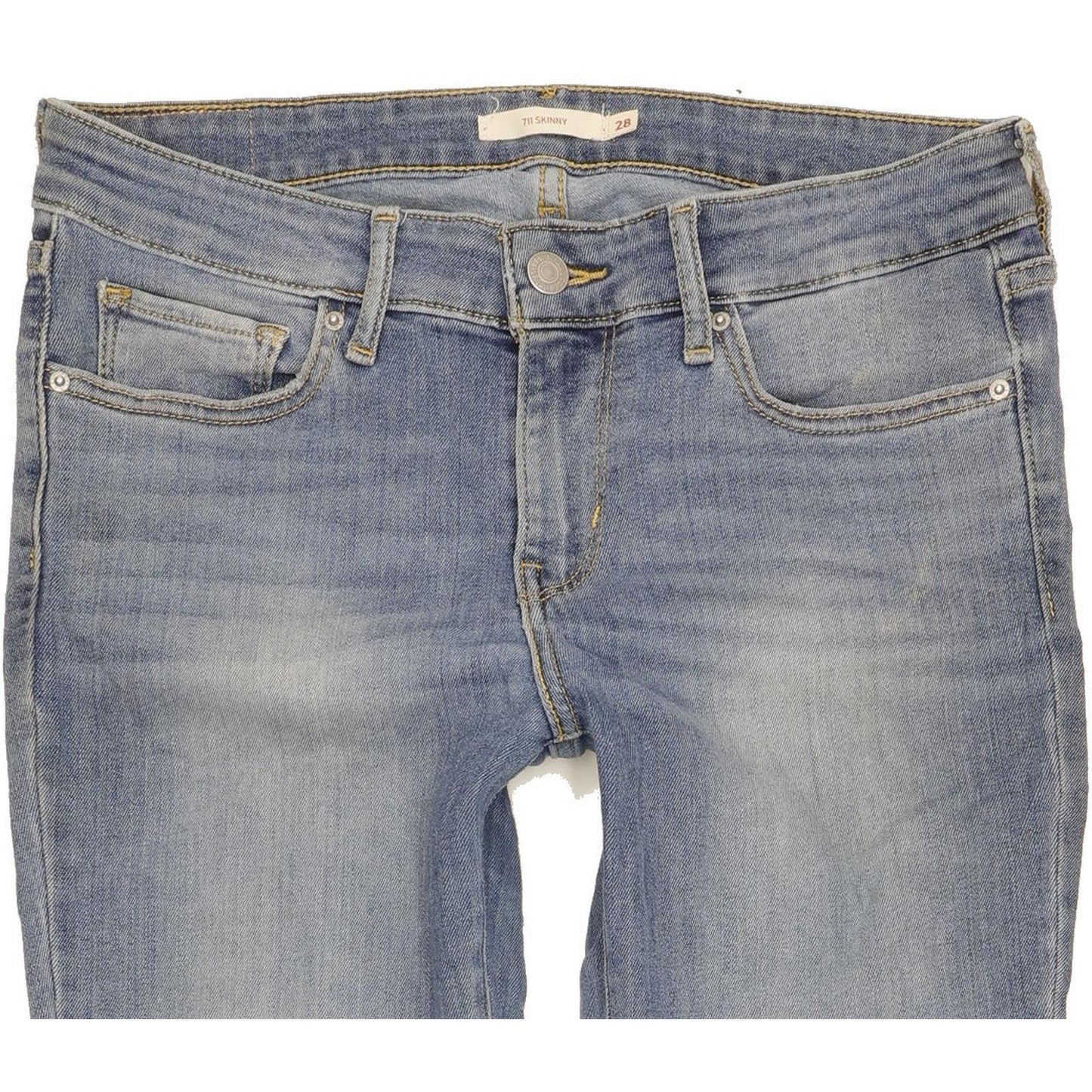 Levi's 711 Women Blue Skinny Slim Stretch Jeans W28 L30