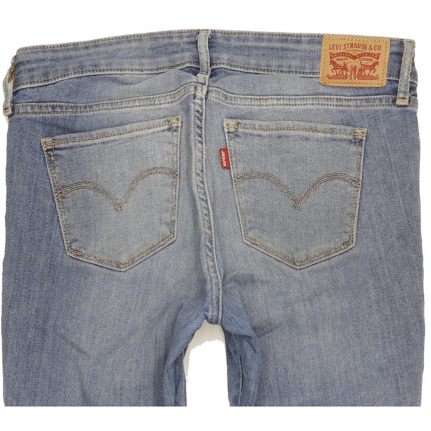 Levi's 711 Women Blue Skinny Slim Stretch Jeans W28 L30