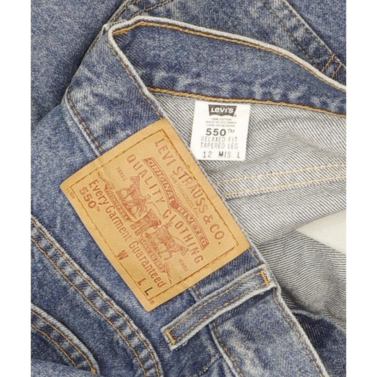 Levi's 550 Vintage Blue Tapered Relaxed Mom Jeans High Waisted W32 L33