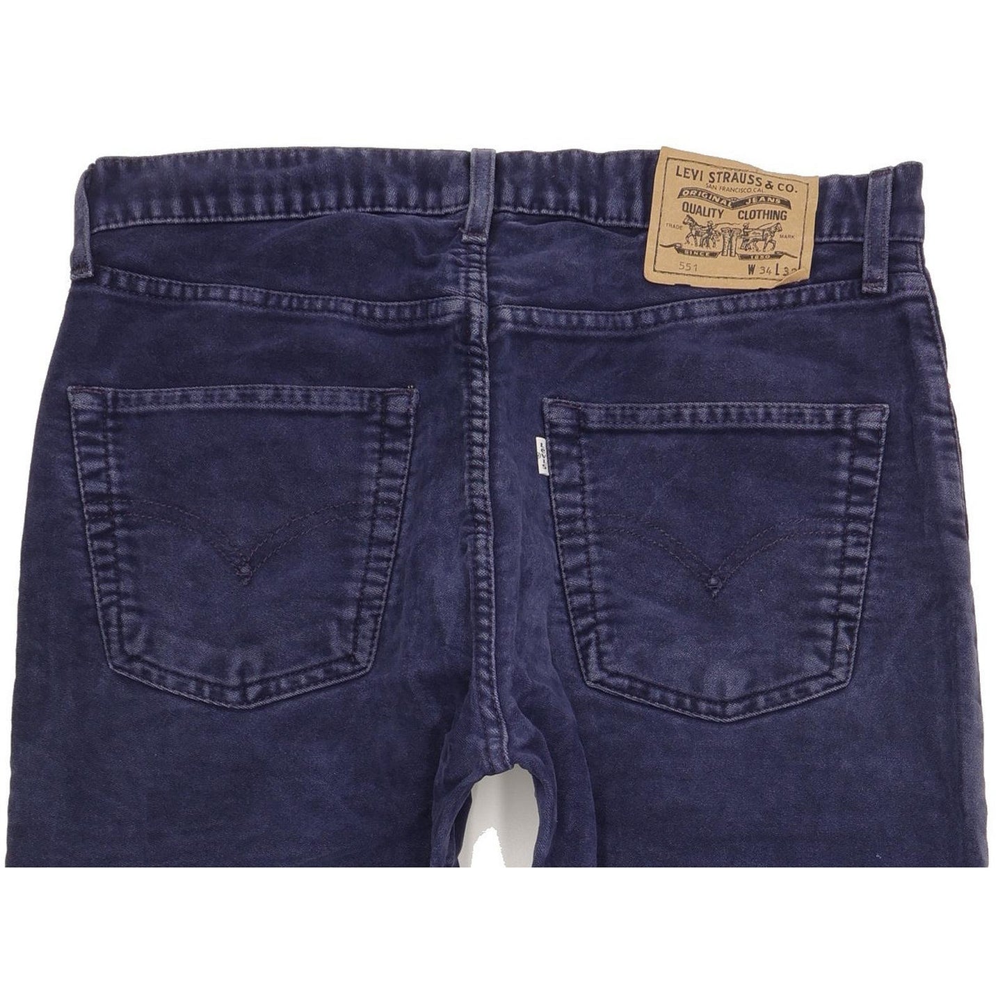 Levi's 551 Men Blue Straight Regular Jeans W34 L31